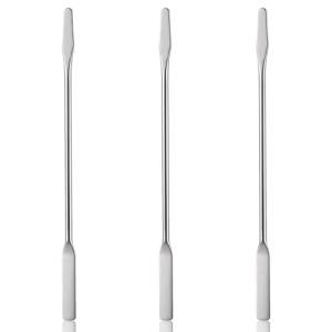 Set of 3 Small Stainless Steel Lab Spatulas