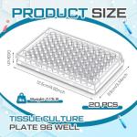 Weysat 20-Pack 96 Well Tissue Culture Plates