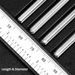 QWORK 12-Inch Borosilicate Glass Stirring Rods - 24 Pack