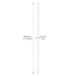 QWORK 12-Inch Borosilicate Glass Stirring Rods - 24 Pack