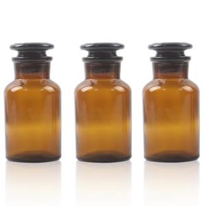 3 Pack 125ml Amber Lab Reagent Bottles