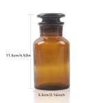3 Pack 125ml Amber Lab Reagent Bottles