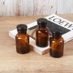 3 Pack 125ml Amber Lab Reagent Bottles