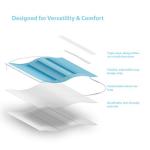 DecoPro 3-Layer Disposable Face Masks - 1000 Pack