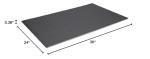 Crown Anti-Fatigue Ribbed Vinyl Mat, 24x36