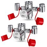 Faucet Mounted Eyewash Station with Cover - 2 Pack