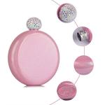 Junya Women's Glittery Stainless Steel Liquor Flask