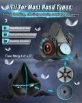 2 Pack Respirator Gas Masks with 6001 Filters