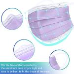 Premium 4-Ply Disposable Face Masks for Adults, 50 Pack