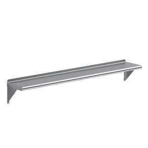 10" x 60" Stainless Steel Wall Shelf