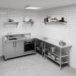 10" x 60" Stainless Steel Wall Shelf