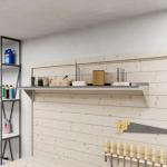 10" x 60" Stainless Steel Wall Shelf