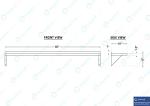10" x 60" Stainless Steel Wall Shelf