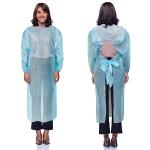 Blue Disposable Isolation Gown, Large, Pack of 100