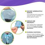 Blue Disposable Isolation Gown, Large, Pack of 100