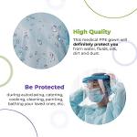 Blue Disposable Isolation Gown, Large, Pack of 100