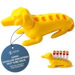 Dachshund Test Tube Rack for 10 Tubes - Yellow