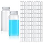100 Pcs 16oz Plastic Lab Sample Bottles