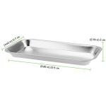 16 Pack Stainless Steel Surgical Trays for Labs