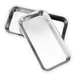 16 Pack Stainless Steel Surgical Trays for Labs