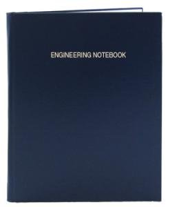 Blue Engineering Notebook - 96 Pages, 8"x10