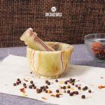 Green Marble Mortar and Pestle Set - 3 Inch