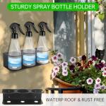 Heavy-Duty Wall-Mount Spray Bottle Holder Rack