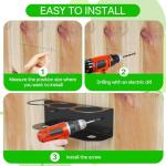 Heavy-Duty Wall-Mount Spray Bottle Holder Rack