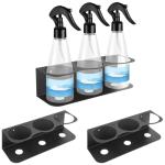 Heavy-Duty Wall-Mount Spray Bottle Holder Rack