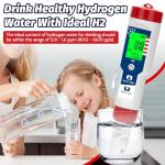 ORAPXI 4-in-1 Hydrogen Water Tester pH Meter