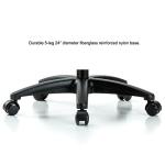 Height Adjustable Doctor's Stool with Back Support