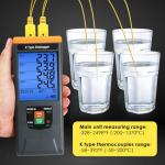 4-Channel Digital K Type Thermocouple Thermometer
