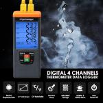 4-Channel Digital K Type Thermocouple Thermometer
