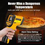 NJTY Infrared Thermometer Gun, -58°F to 1472°F