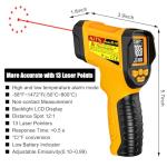 NJTY Infrared Thermometer Gun, -58°F to 1472°F