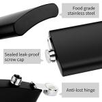 Stainless Steel Flask Set with 6 Shot Glasses