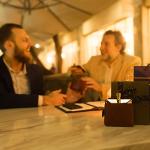 Rose Gold Stainless Steel Flask with Velvet Bag