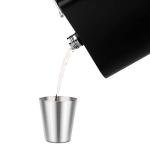 Stainless Steel Flask Set with 6 Shot Glasses