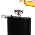 Stainless Steel Flask Set with 6 Shot Glasses
