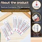 20 Pcs Mercury-Free Science Thermometers for Students