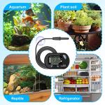 Aquarium Thermometer 2-Pack with 3.3ft Cord