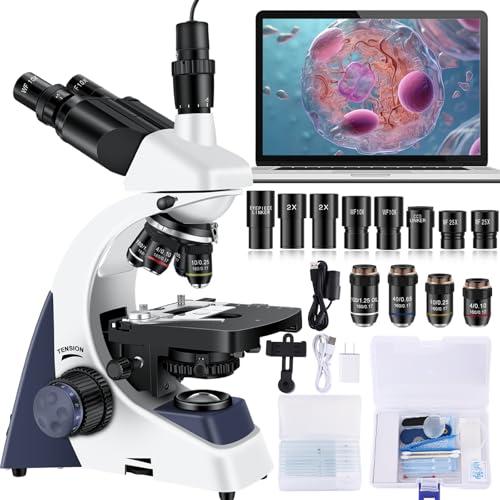 Woehrsh Dual-Stage Trinocular Microscope with USB Camera