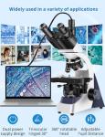 Woehrsh Dual-Stage Trinocular Microscope with USB Camera