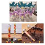 24 PCS 45 ml Clear Plastic Test Tubes with Caps