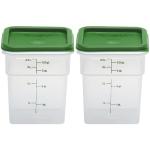 Cambro 4 QT Square Food Storage Container Set