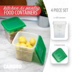 Cambro 4 QT Square Food Storage Container Set