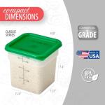 Cambro 4 QT Square Food Storage Container Set