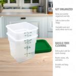 Cambro 4 QT Square Food Storage Container Set