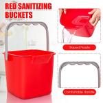 Irenare 8-Piece 3 Quart Sanitizing Cleaning Buckets