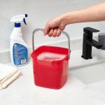 Irenare 8-Piece 3 Quart Sanitizing Cleaning Buckets